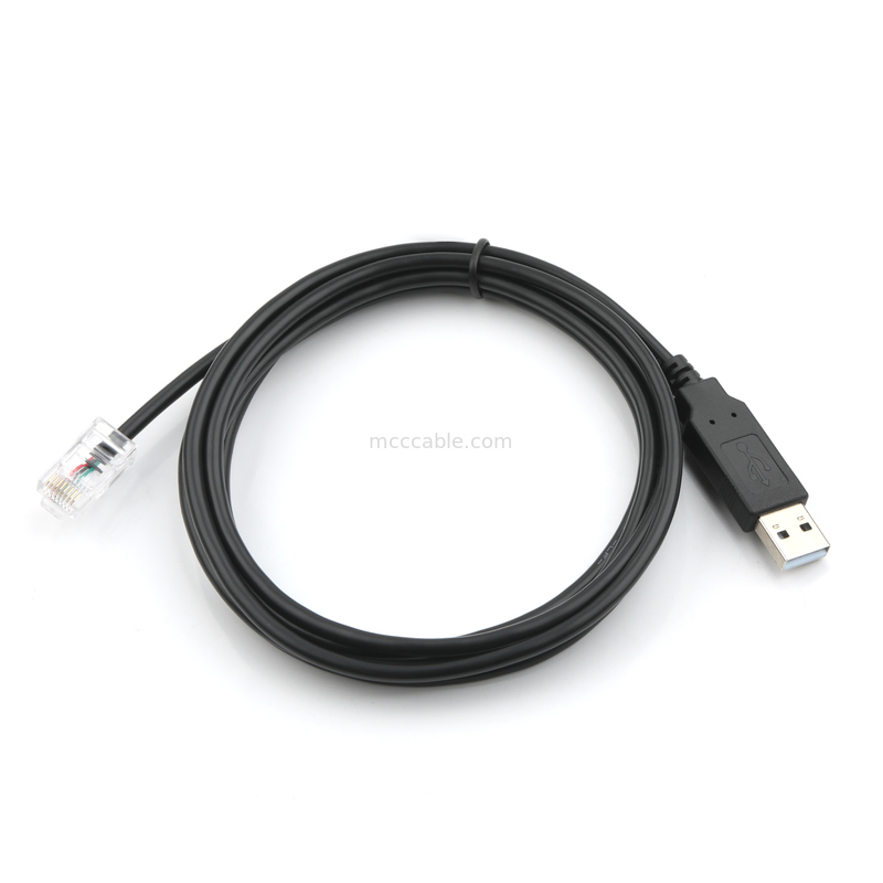 USB to RJ45 Cable Assembly, UL2464 28AWG 4-Core with Shielded 8P8C Connector