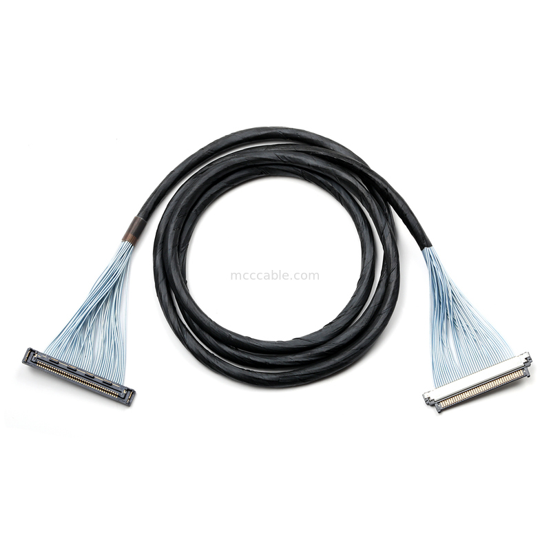40-Pin Micro Coaxial Cable Assembly - Dual Ultra-Fine 0.4mm Pitch Connectors