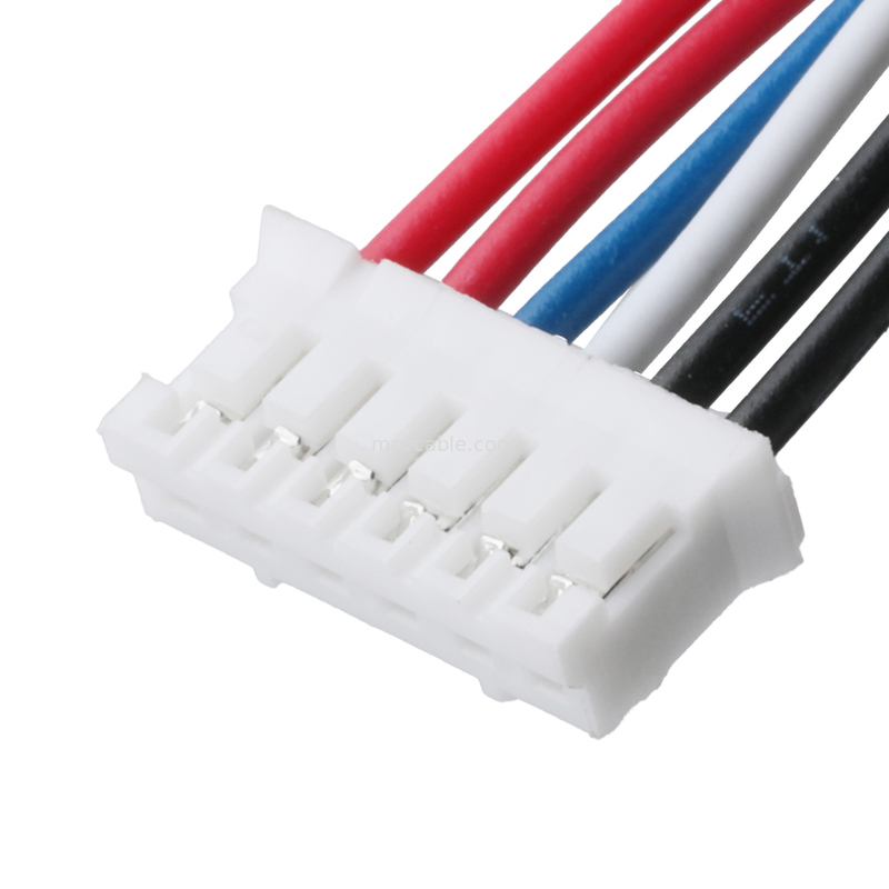 6-Pin do 6-Pin Wiązka Przewodów - Raster 2.0mm UL1007 26AWG - Niestandardowy Rozkład Pinów