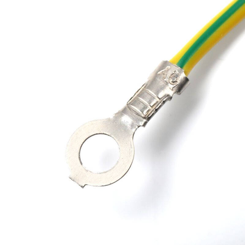 Przewód zasilający IEC C14 do C13, montowany w panelu, z przewodem uziemiającym