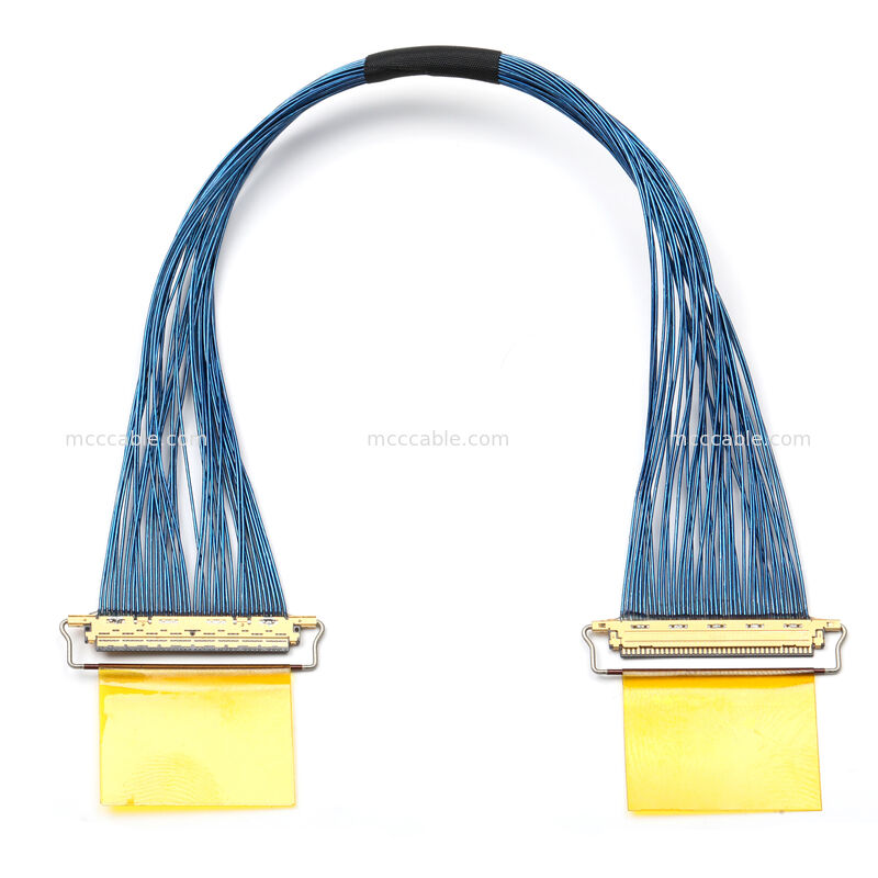 Montaż kabla mikrokoaksjalnego ze złączem 20453-040T-01 – niestandardowe połączenie OEM o dużej prędkości