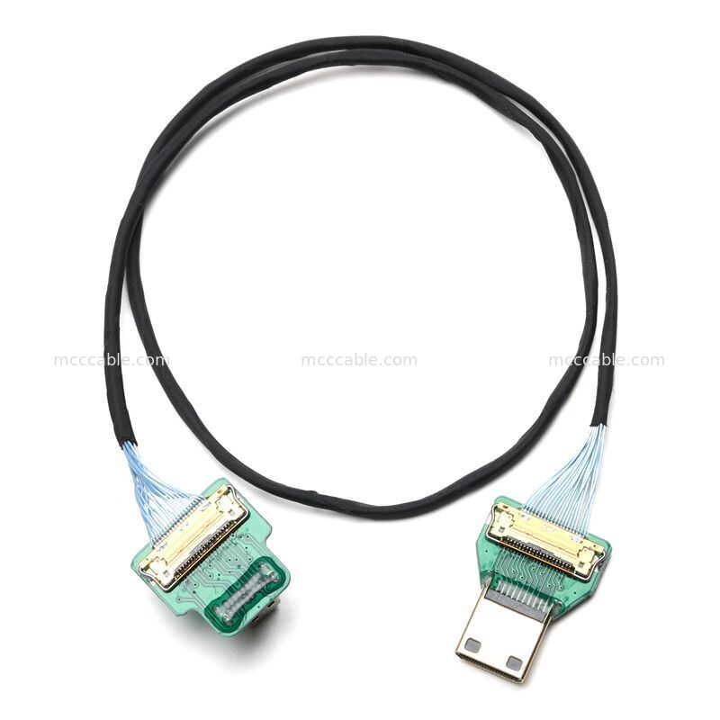 Niestandardowy zestaw kabli Micro HDMI do Mini HDMI Micro Coax dla systemów wyświetlaczy wbudowanych