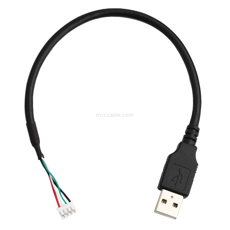 28AWG USB 2.0 TO JST SPH-4 Niestandardowa wiązka przewodów 9-pinowe złącze wyświetlacza lvds