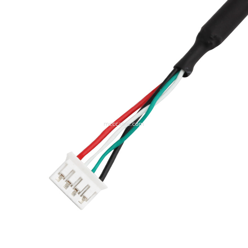 28AWG USB 2.0 TO JST SPH-4 Niestandardowa wiązka przewodów 9-pinowe złącze wyświetlacza lvds