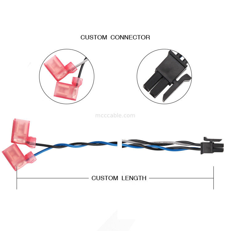 MOLEX 430250408 TO TE 2-520129-2 Zespół kabla zasilającego 3.0 4 piny o długości 100mm